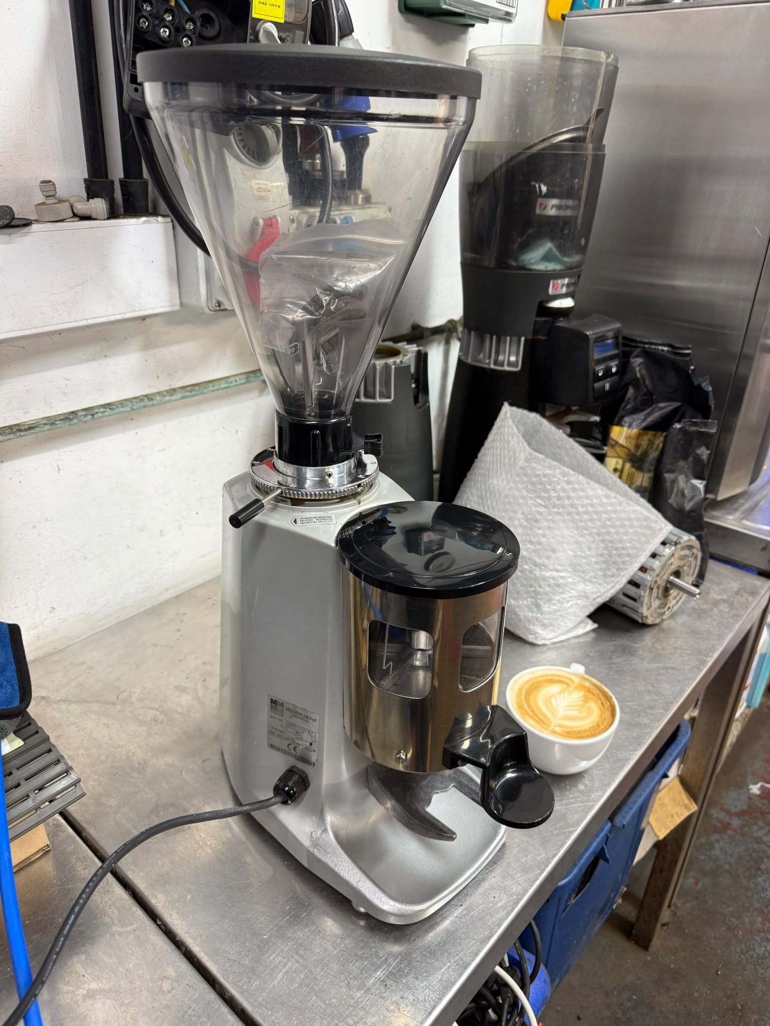 Mazzer Luigi Super Jolly Coffee Grinder Doser fitted with new Burrs (pre-used)